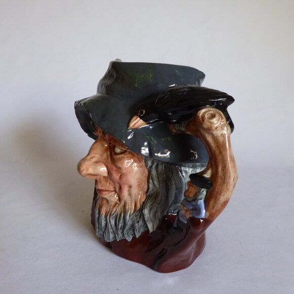 VINTAGE 1954 ROYAL DOULTON ENGLAND TOBY JUG RIP VAN WINKLE PORCELAIN PITCHER - Picture 9 of 14